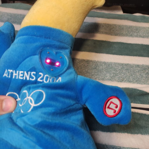 Olympic Games Athens 2004 Mascot Phoebus used, 52 cm