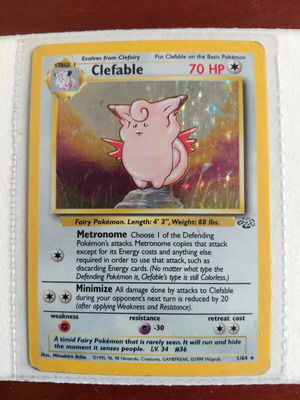 Clefable Jungle Edition 1999 Holo Pokemon card
