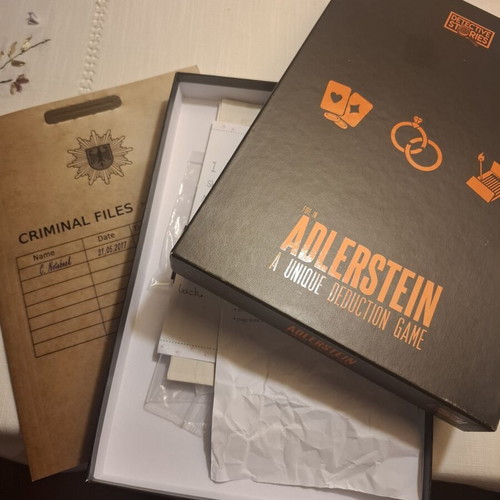 Detective Stories: Fire in Adlerstein board game, unique deduction