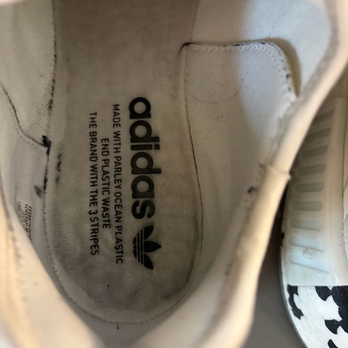 Adidas Originals NMD_R1 athletic shoes used, size 41, white