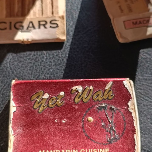 Matches used, collectible boxes from San Francisco 1986