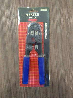 Master telephone cable termination tool new with crimping press and stripper