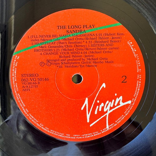 Sandra The Long Play LP used, pop