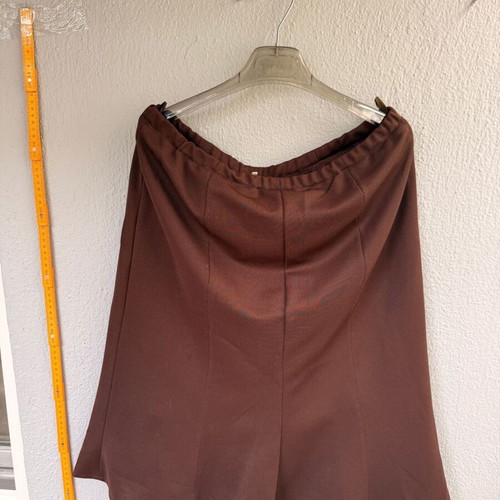 Brown midi skirt A-line like new