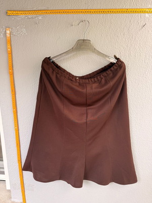 Brown midi skirt A-line like new