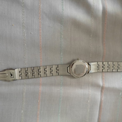 Vintage OMAX HB0239 women's quartz watch used, silver tone