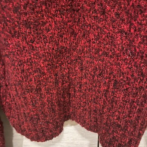 Nouveau knitted cardigan like new, burgundy, size S