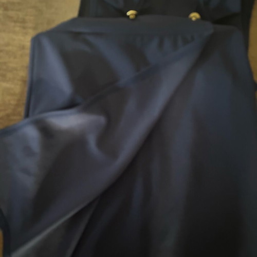 Sleeveless dress like new, blue with decorative buttons, size S