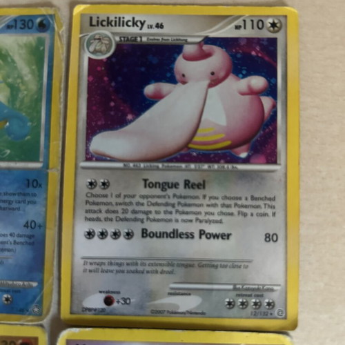 Pokemon cards used, set of 4 collectible