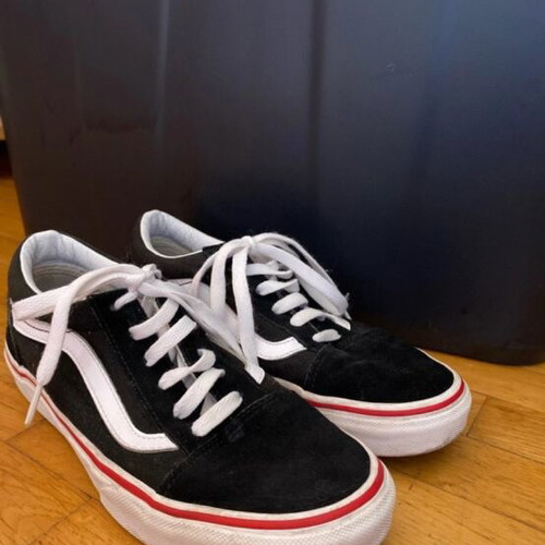 Vans sneakers unisex size 38 suede like new black and white