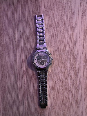 Swatch Irony Chronograph watch used, stainless steel bracelet
