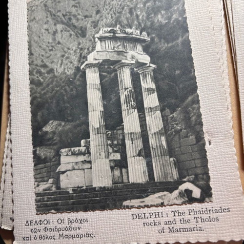 Vintage postcard set like new, 17 pieces, embossed paper