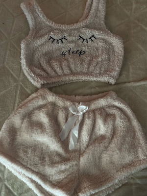 Πιτζάμες μαλακές σαν καινούργιο, μπεζ, μέγεθος L