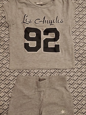 Converse summer set for girls with shorts, grey
