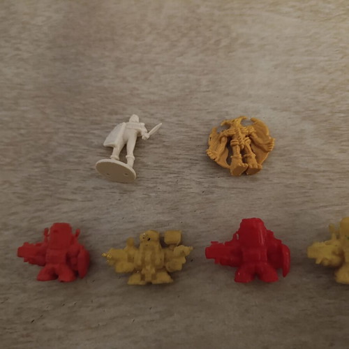 Military and robot figures used miniatures