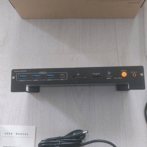 Professional Hybrid KVM Docking Station CMSTEDCD SW532 new, 3x4K@60Hz, 100W PD