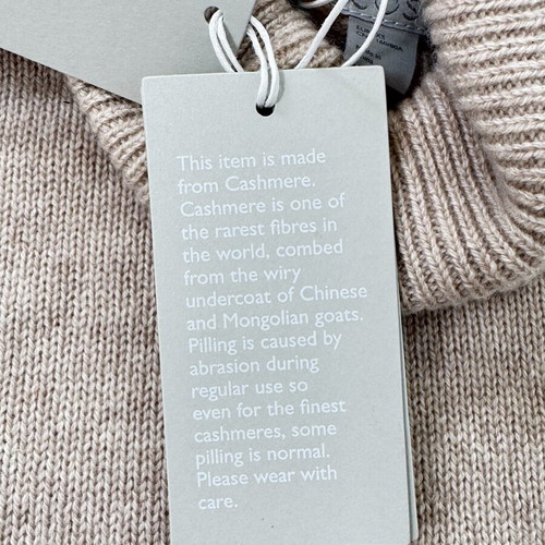 COS cashmere pullover size XS new, beige