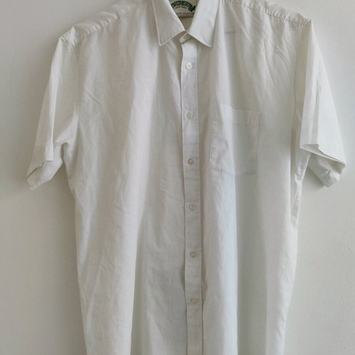Antonio Vitali Men's Shirt L White Cotton Like New Classic Fit