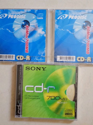 CD-R νέα, πακέτο 3 σφραγισμένων δίσκων