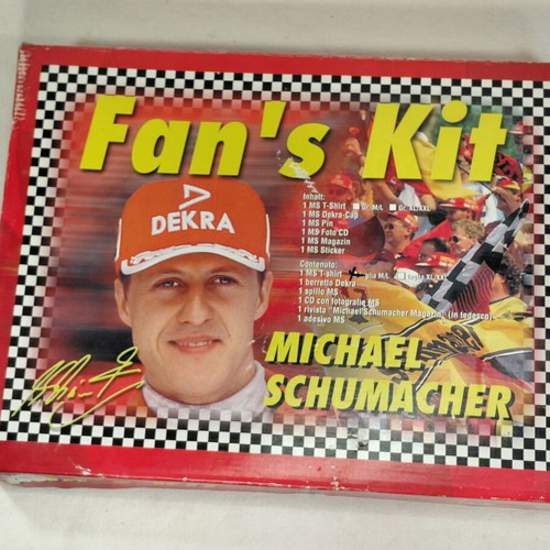 Michael Schumacher Fan’s Kit μεταχειρισμένο, επίσημο vintage σετ Formula 1