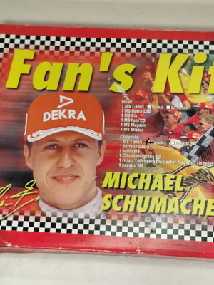 Michael Schumacher Fan’s Kit μεταχειρισμένο, επίσημο vintage σετ Formula 1
