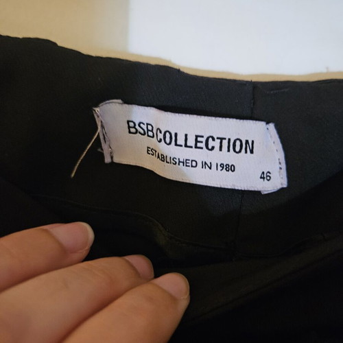 Fabric pants with belt BSB like new, black, size XXXL