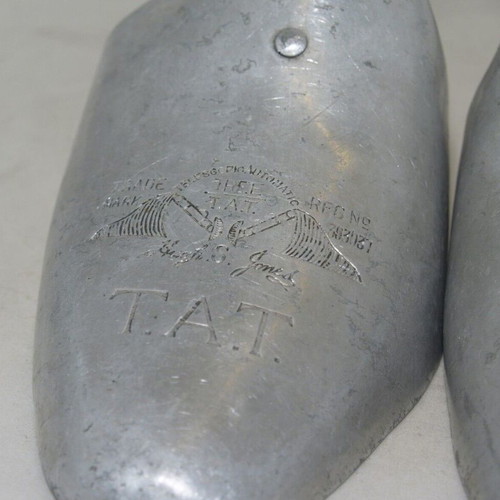 Vintage pair of telescopic automatic boot trees used
