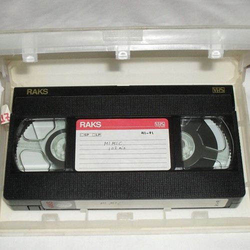 MIMIC VHS tape used with original cover and case