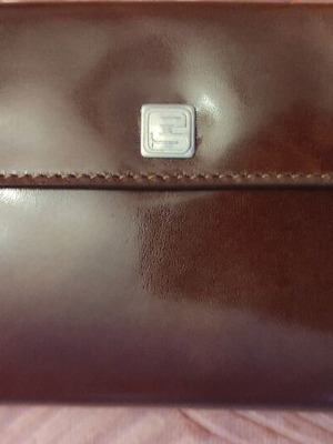 Δερμάτινο γυναικείο πορτοφόλι Emipel καινούργιο, καφέ