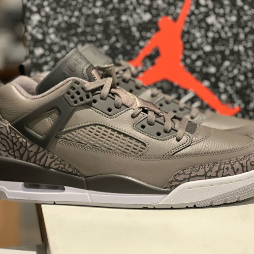 Air Jordan Spizike Low Cave Stone Anthracite new leather athletic shoes size 44