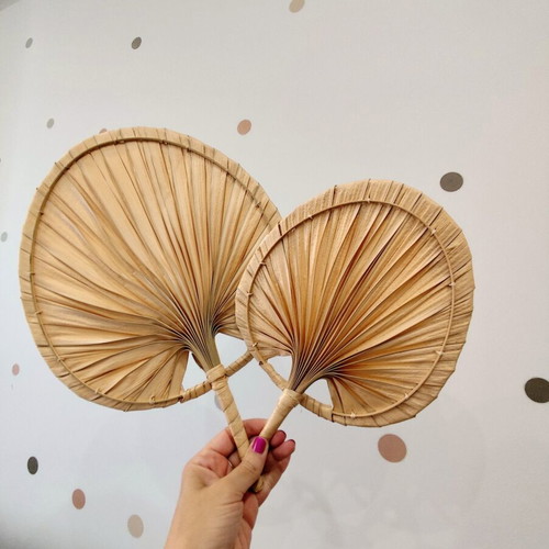 IKEA Molnskog wall decor set new, natural palm leaf boho style