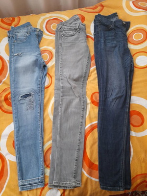 Teen jeans used, pack of 3, size S