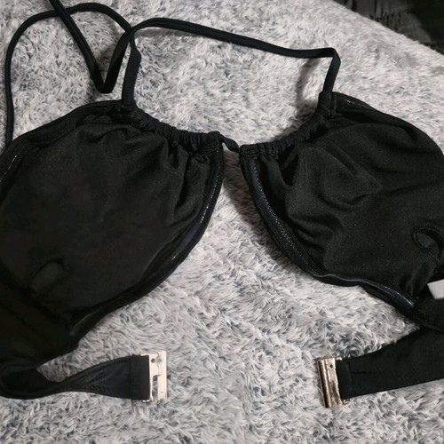 Sugarfree bikini top S like new, black, multiway vertical