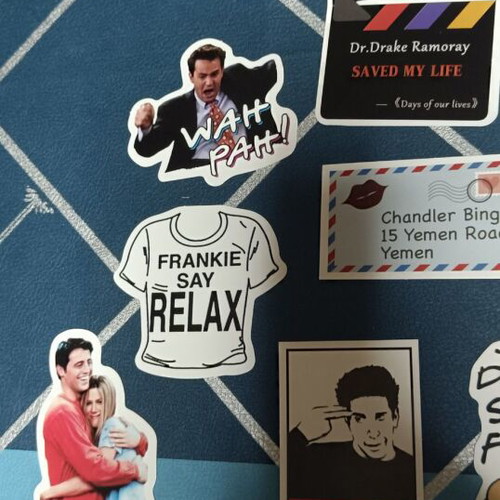Warner Bros Friends TV series waterproof PVC stickers