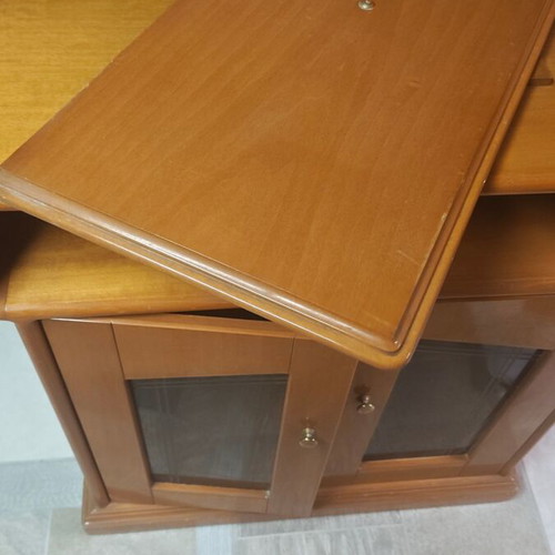 TV stand used, wooden, heavy