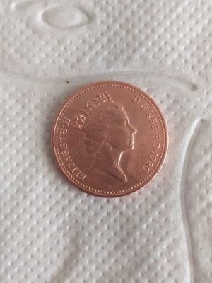 Coin 1 Penny 1989 England like new