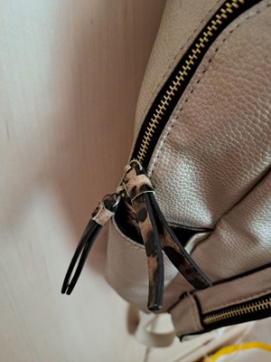 Cat backpack from Accessorize used, silver