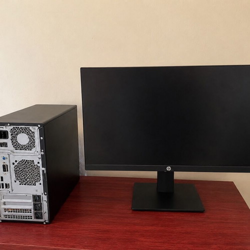 HP Monitor with Desktop PC used, desktop needs repair