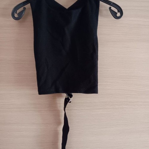 Women's blouse top black used, sizes S and M