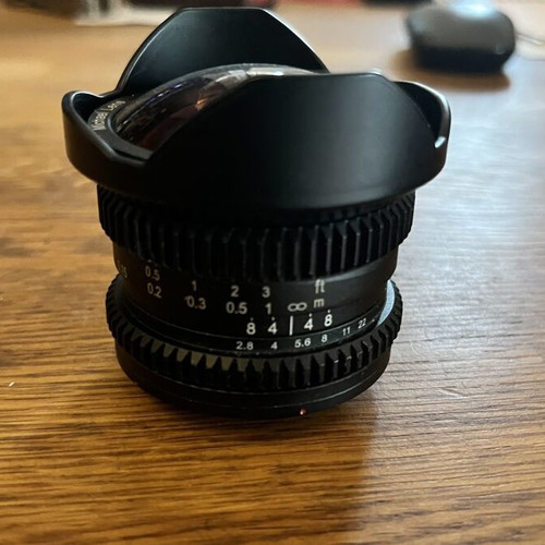 8mm f/2.8 Fisheye MC Lens for Micro Four Thirds like new