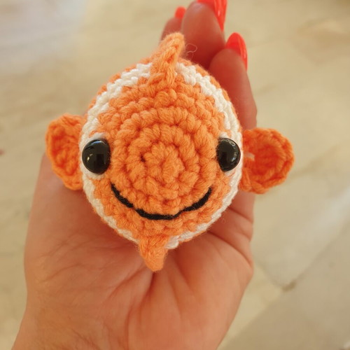Nemo Fish Keyring new limited edition handmade crochet