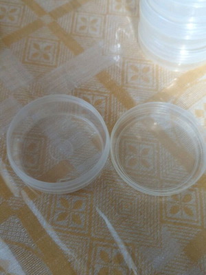 Διάφανα πλαστικά βαζάκια καινούργια, 100 ml, πακέτο 398 τεμαχίων