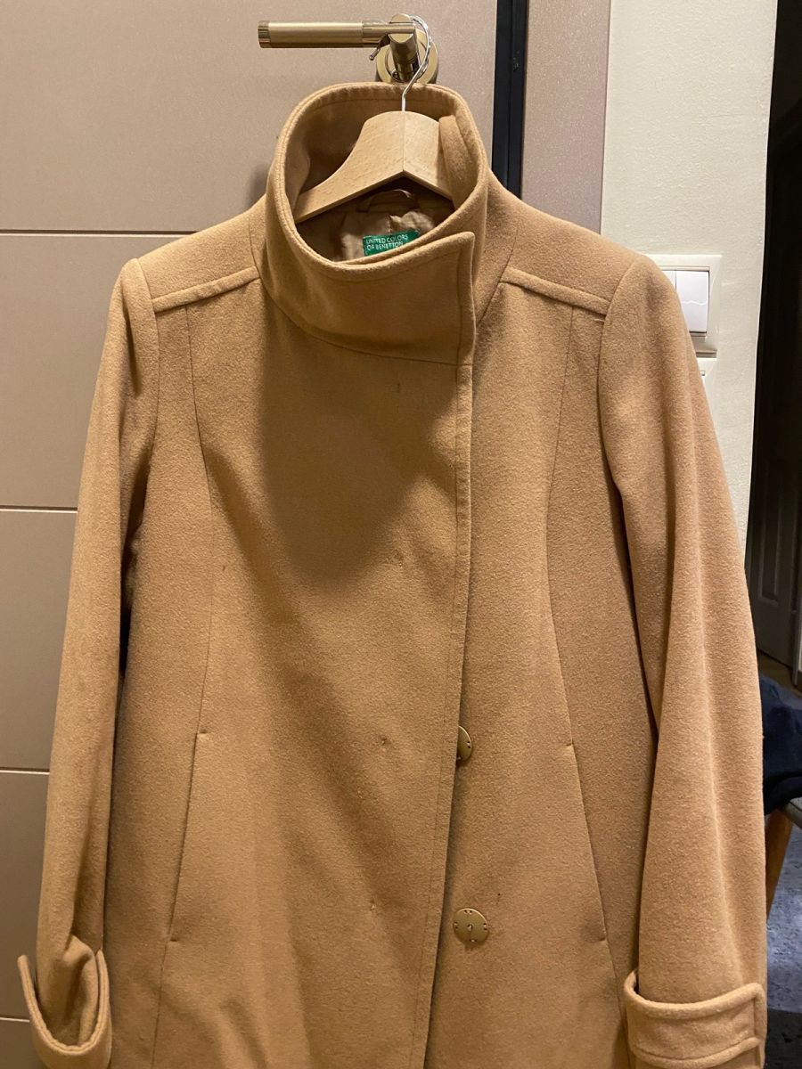 Camel clearance coat benetton