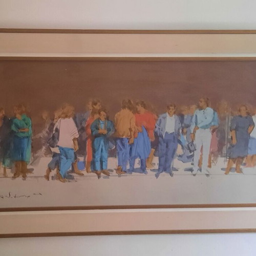 Oil painting by Vladimir (Dimopoulos) custom order, signed, 70x120 cm