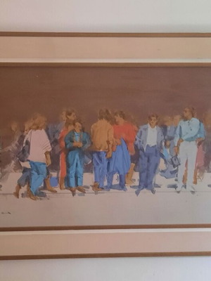 Oil painting by Vladimir (Dimopoulos) custom order, signed, 70x120 cm