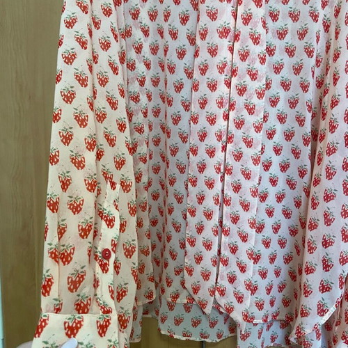 Vassia Kostara strawberry shirt one size