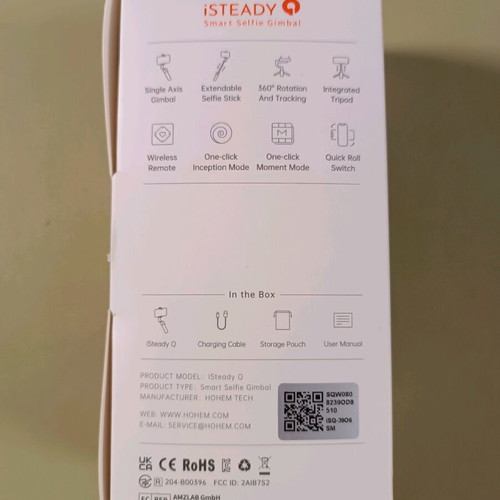 Hohem iSteady Q mobile gimbal white new