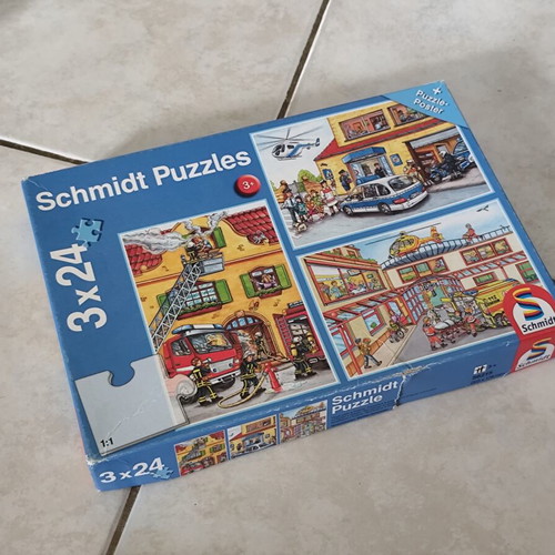 Schmidt children's puzzles used, set of 3