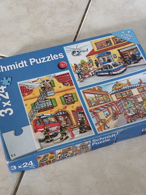 Schmidt children's puzzles used, set of 3