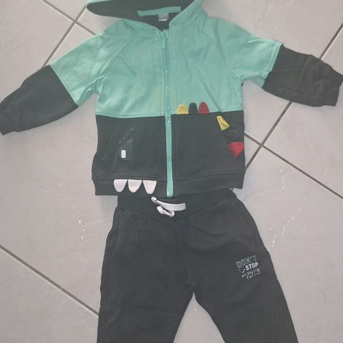Tuc Tuc baby tracksuit set with zip-up hoodie for 1 year old